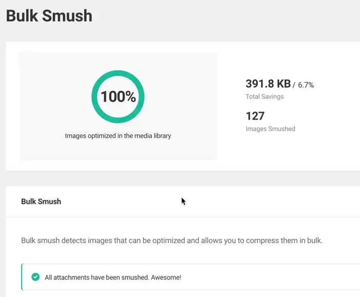 smush 이미지 압축