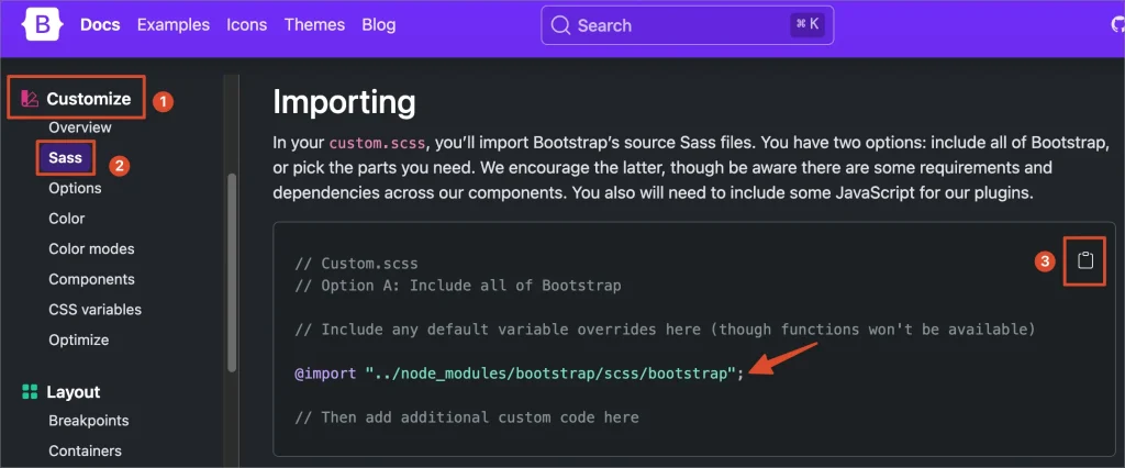 sass importing